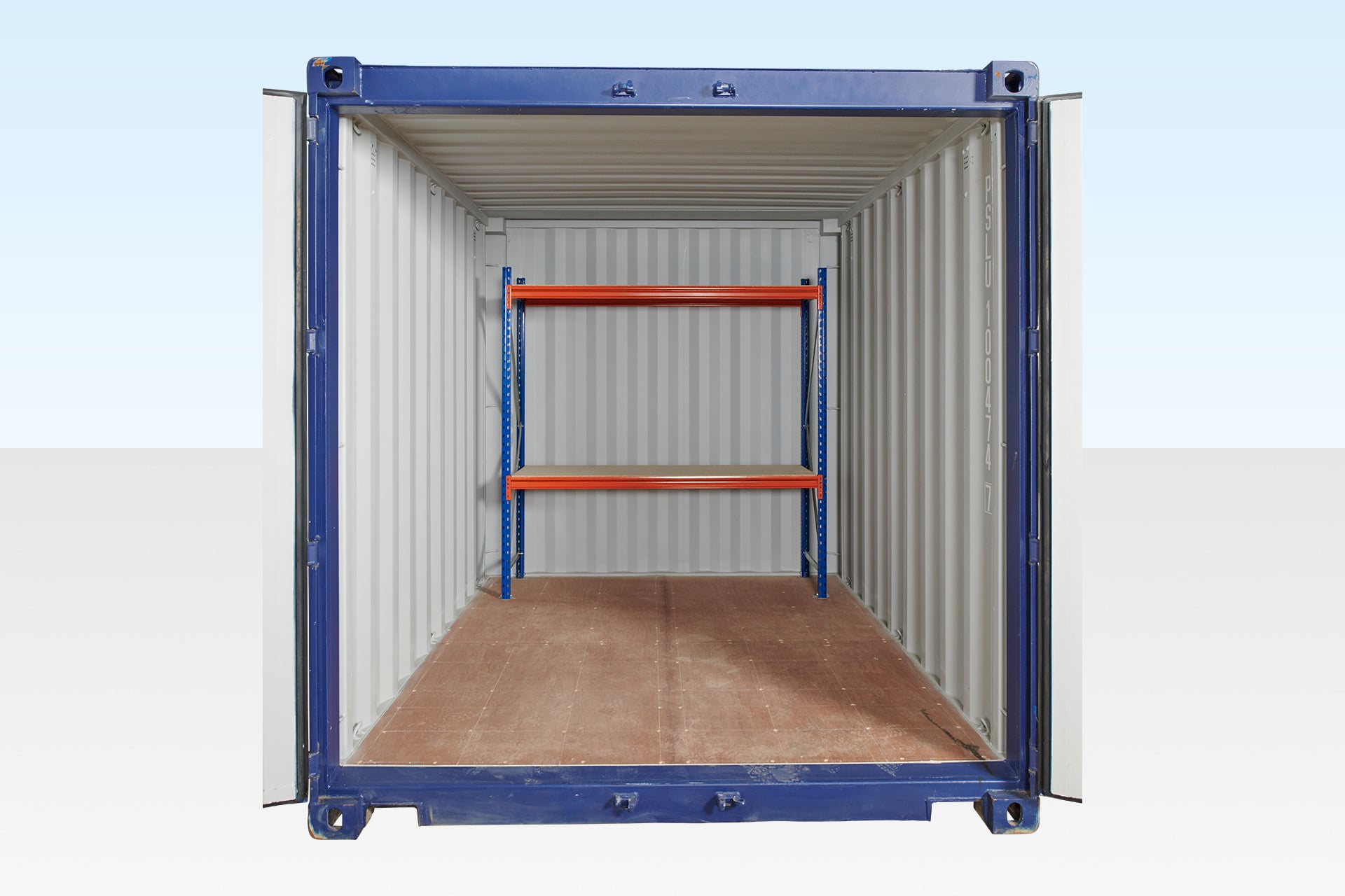 Adjustable Heavy Duty Two Tier Racking for Rear of Container