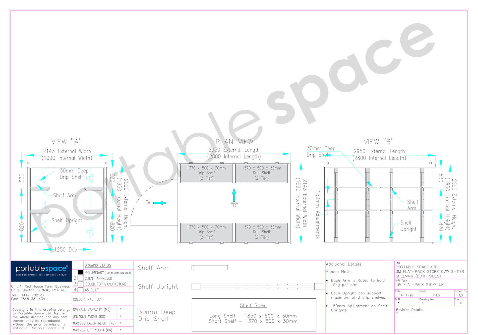 3m Flat Pack Container Shelving Bundle – Both Sides (Two Tier) - Image 6