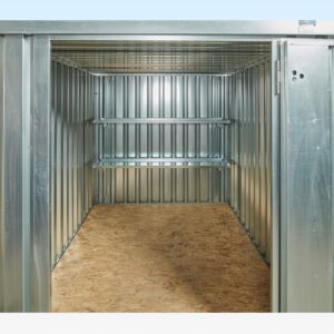 3m Flat Pack Container Shelving Bundle – Rear Shelf (Two Tier)