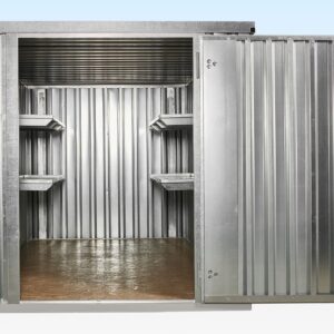 3m Flat Pack Container Shelving Bundle – Part-Length / Both Sides (Two Tier)