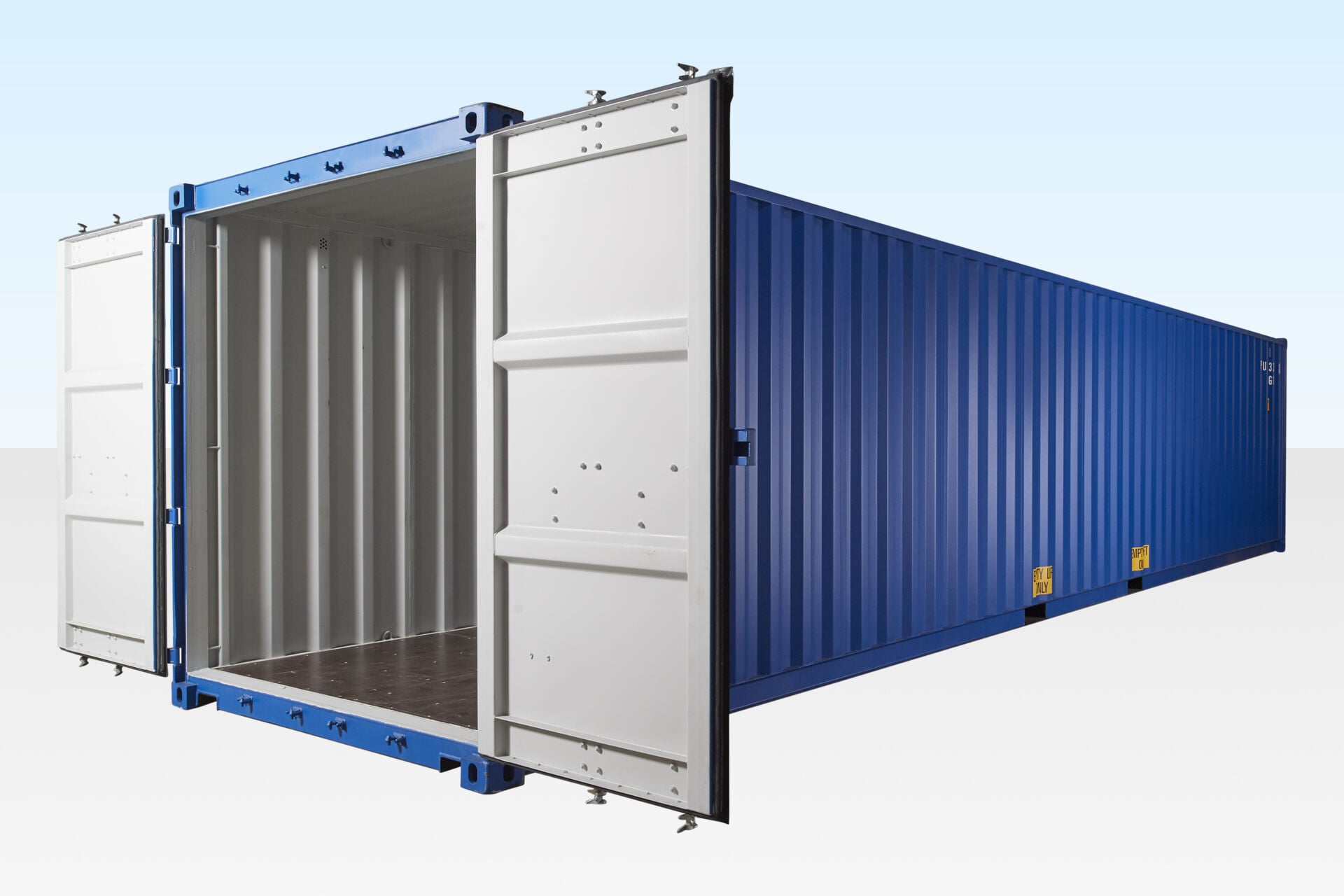 40ft Shipping Container Blue (RAL 5013) - Image 4