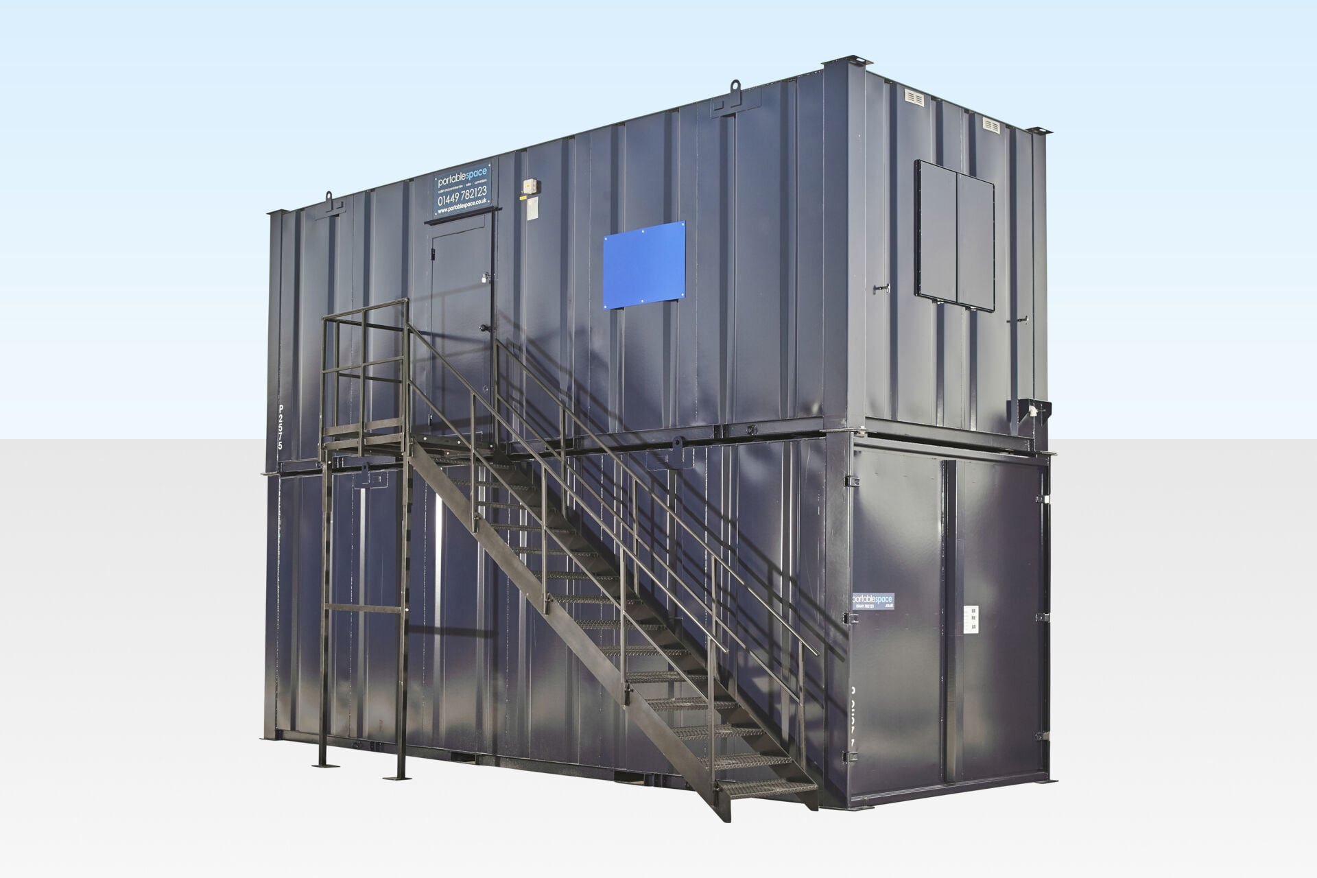 Shipping container Steel Staircase Complete With Landing & Handrails