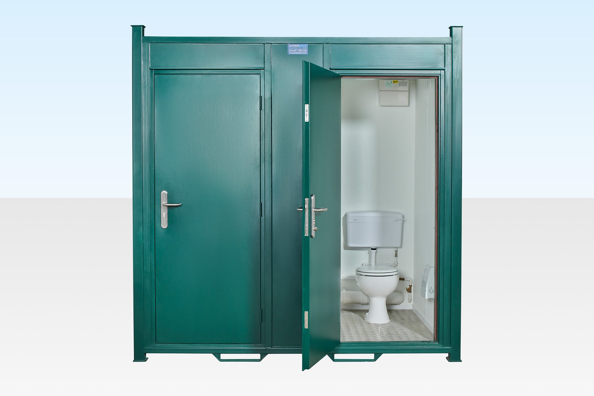 Steel AV Twin (1+1) Toilet - Image 2