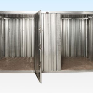3m x 4.2m Side Linked Flat Pack Container Bundle (Galv)
