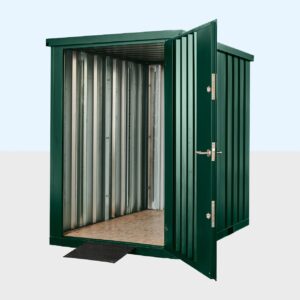 Flat Pack Metal Garden Store – Green