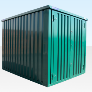 Insulated 4m XL Flat Pack Store (RAL6005) – Green