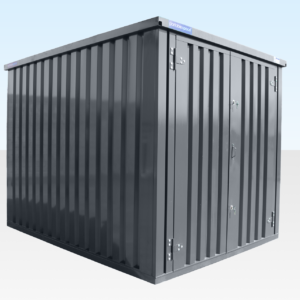 Insulated 4m XL Flat Pack Store (RAL7015) – Grey