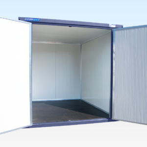 Insulated 3m XL Flat Pack Store (RAL5013) – Blue