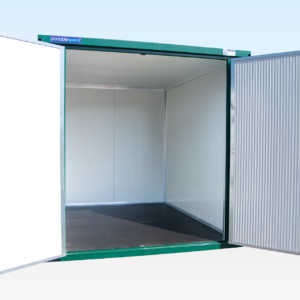Insulated 3m XL Flat Pack Store (RAL6005) – Green