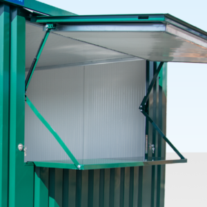 3m Kiosk Hatch Shelf Green (RAL6005)