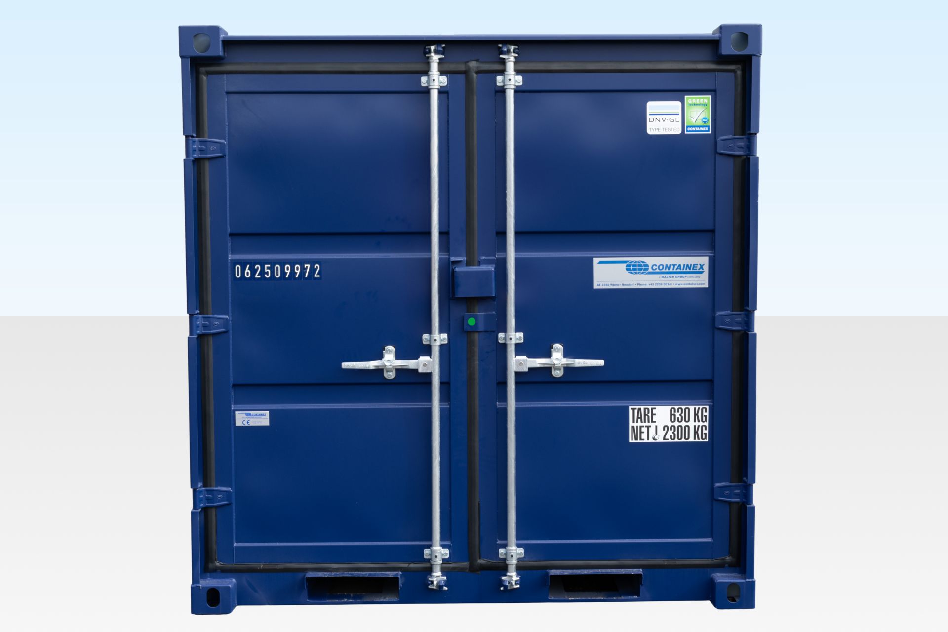 8ft Storage Container New Blue (RAL 5013) - Image 4