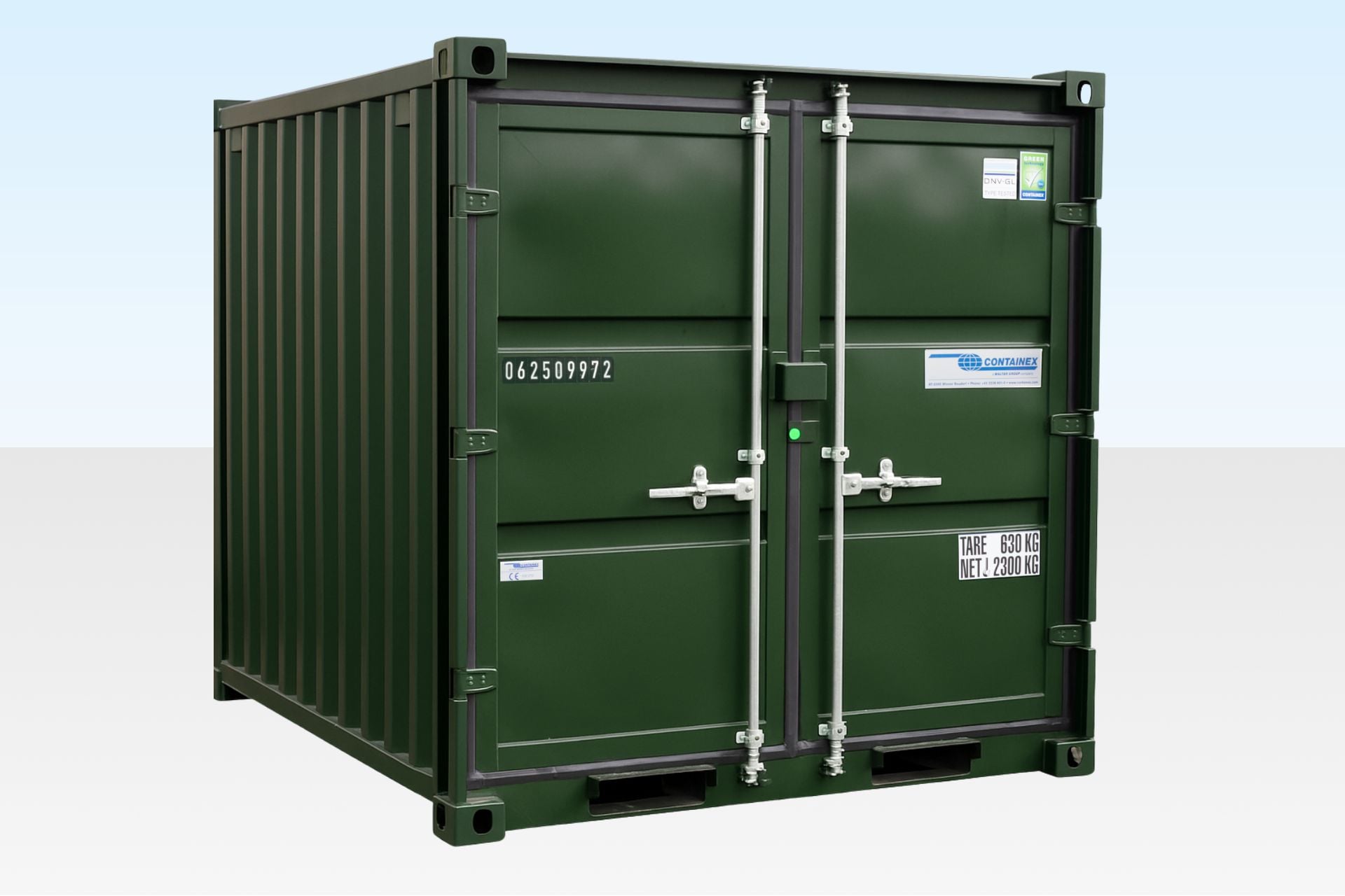 8ft Storage Container New Green (RAL 6007)