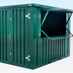 3m Flat Pack Kiosk – Powder Coated Green