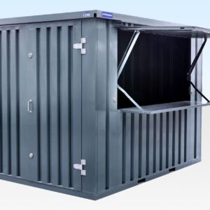 3m Flat Pack Kiosk – Powder Coated Grey