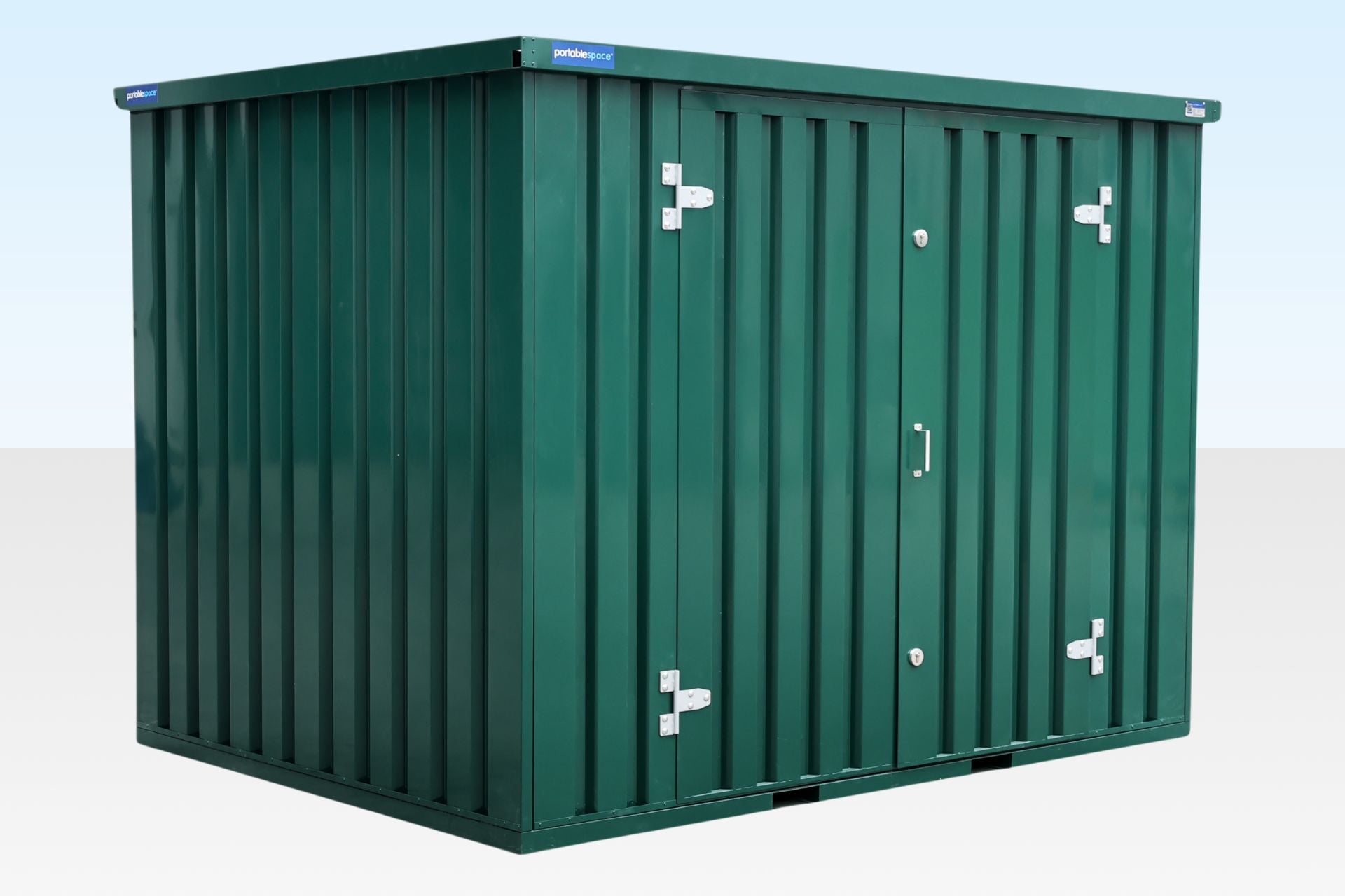 3m Side Door Flat Pack Store – Powder Coated Green - Image 2