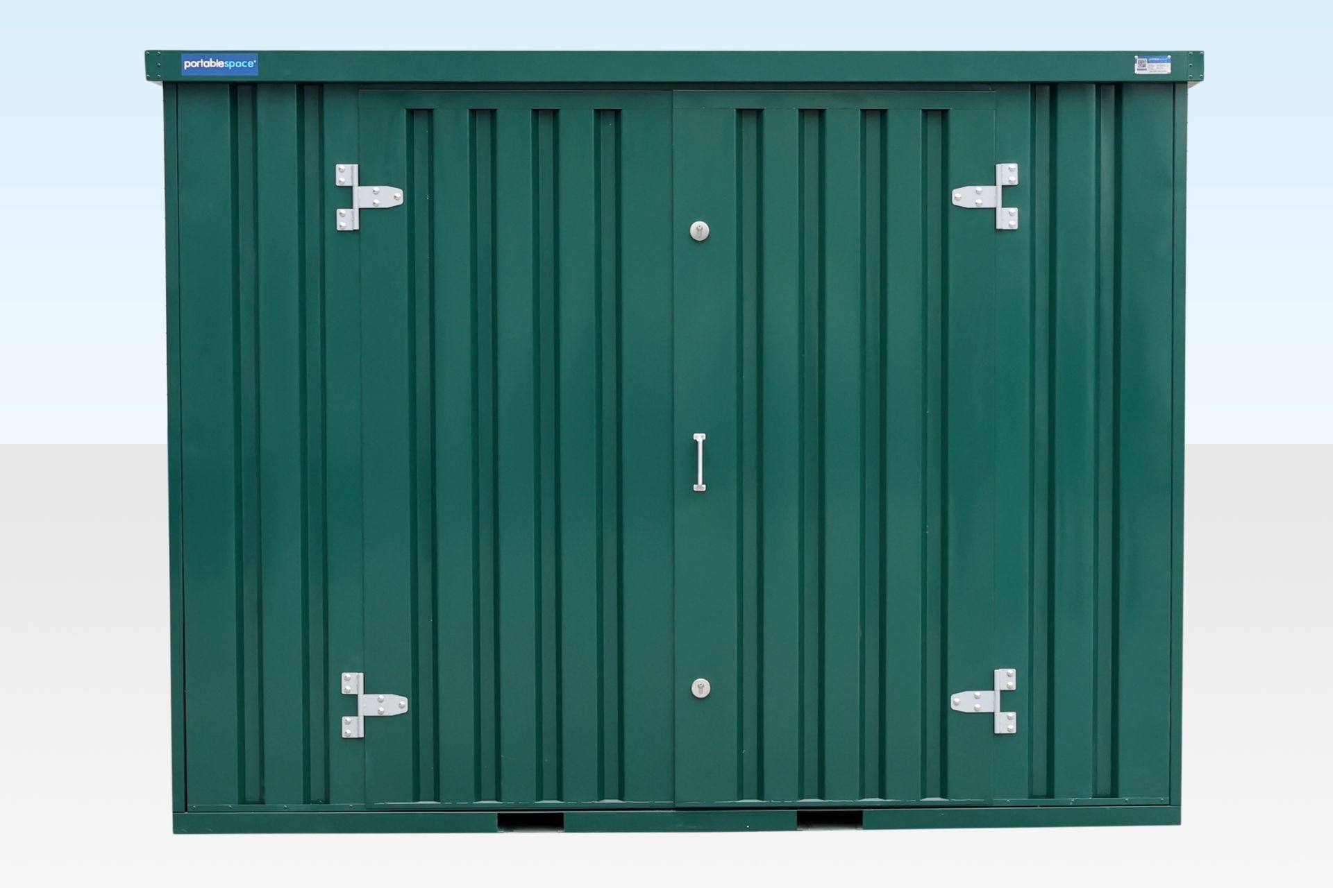 3m Side Door Flat Pack Store – Powder Coated Green - Image 3