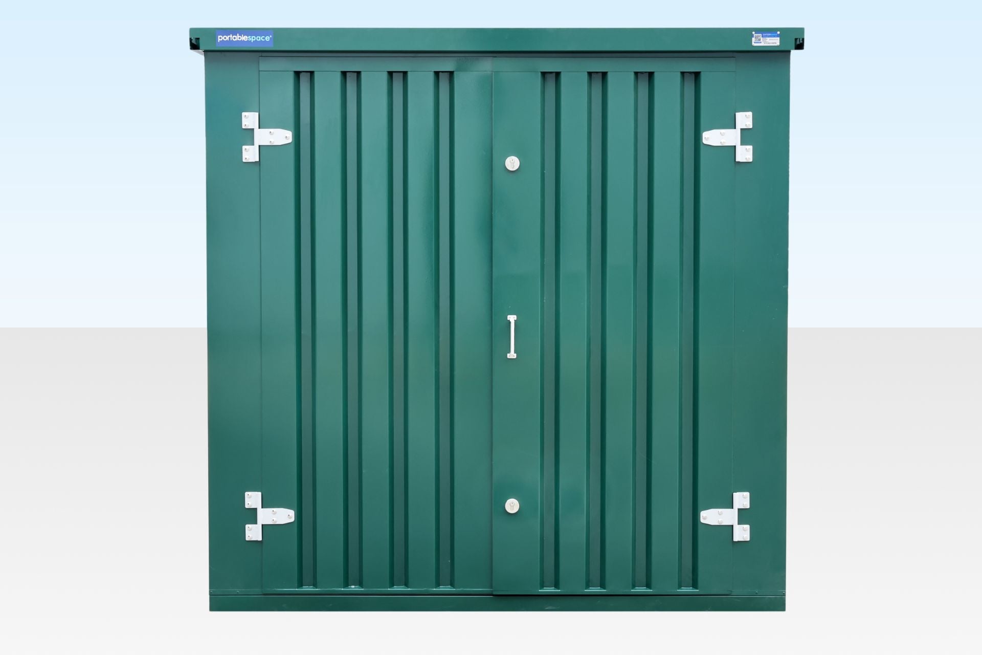 3m Flat Pack Storage Container – Powder Coated Green - Image 4
