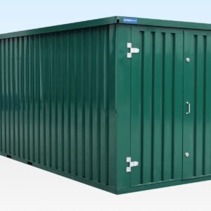 6m Flat Pack Storage Container – Powder Coated RAL6005