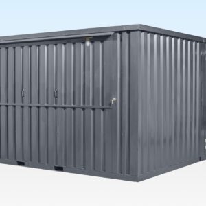 4m XL Flat Pack Kiosk & Side Linked Store Bundle (RAL7015)
