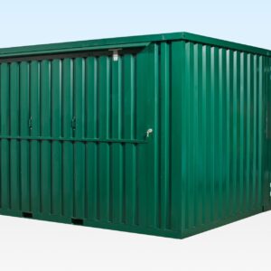 4m x 4.2m Side Linked Flat Packed Kiosk Bundle (RAL6005)