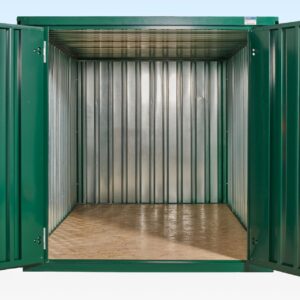 3m XL Flat Pack Double Door Store (RAL6005) – Green