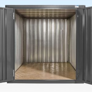 3m XL Flat Pack Double Door Store (RAL7015) – Grey