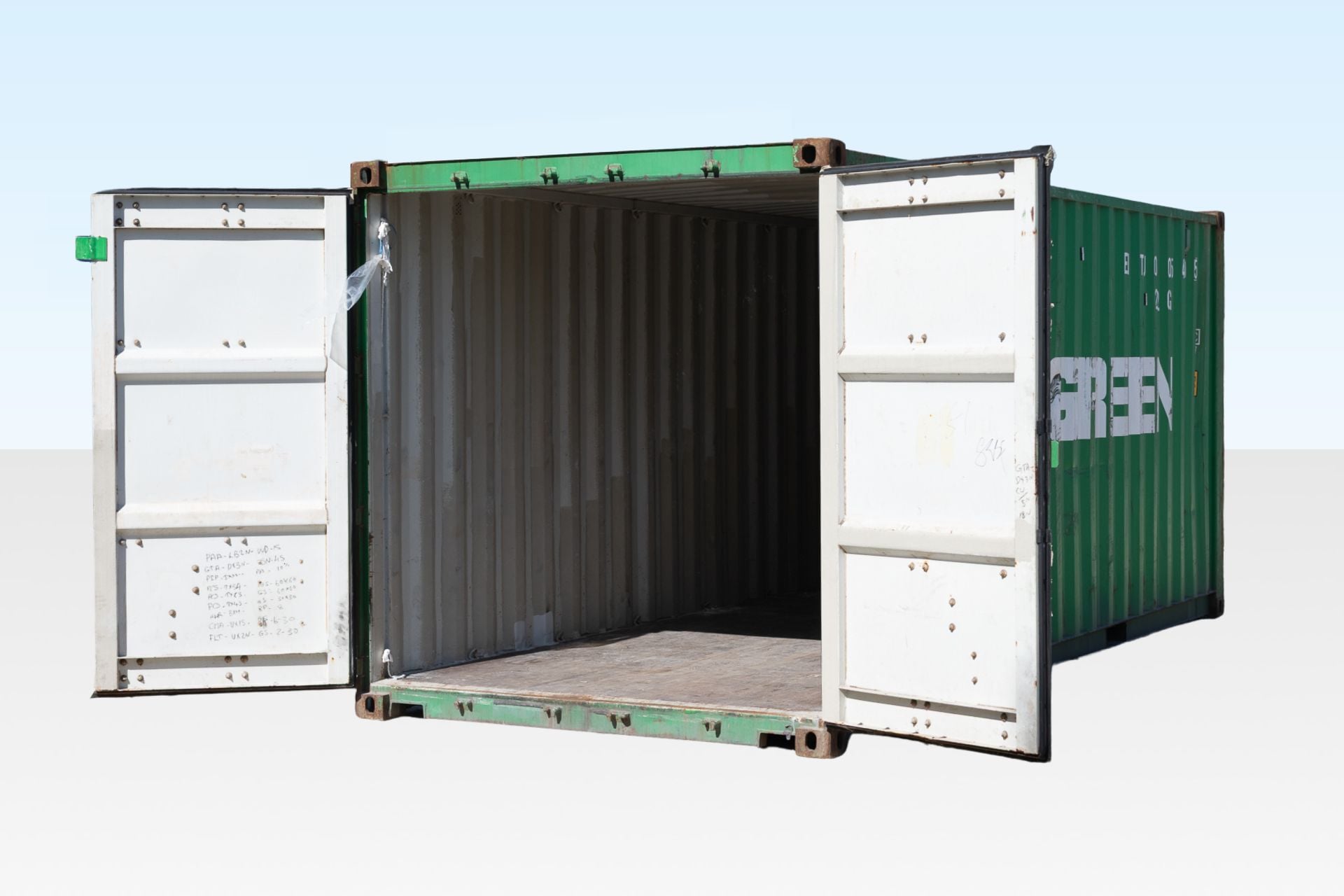 20ft Used Evergreen Shipping Container – High-Grade - Image 2