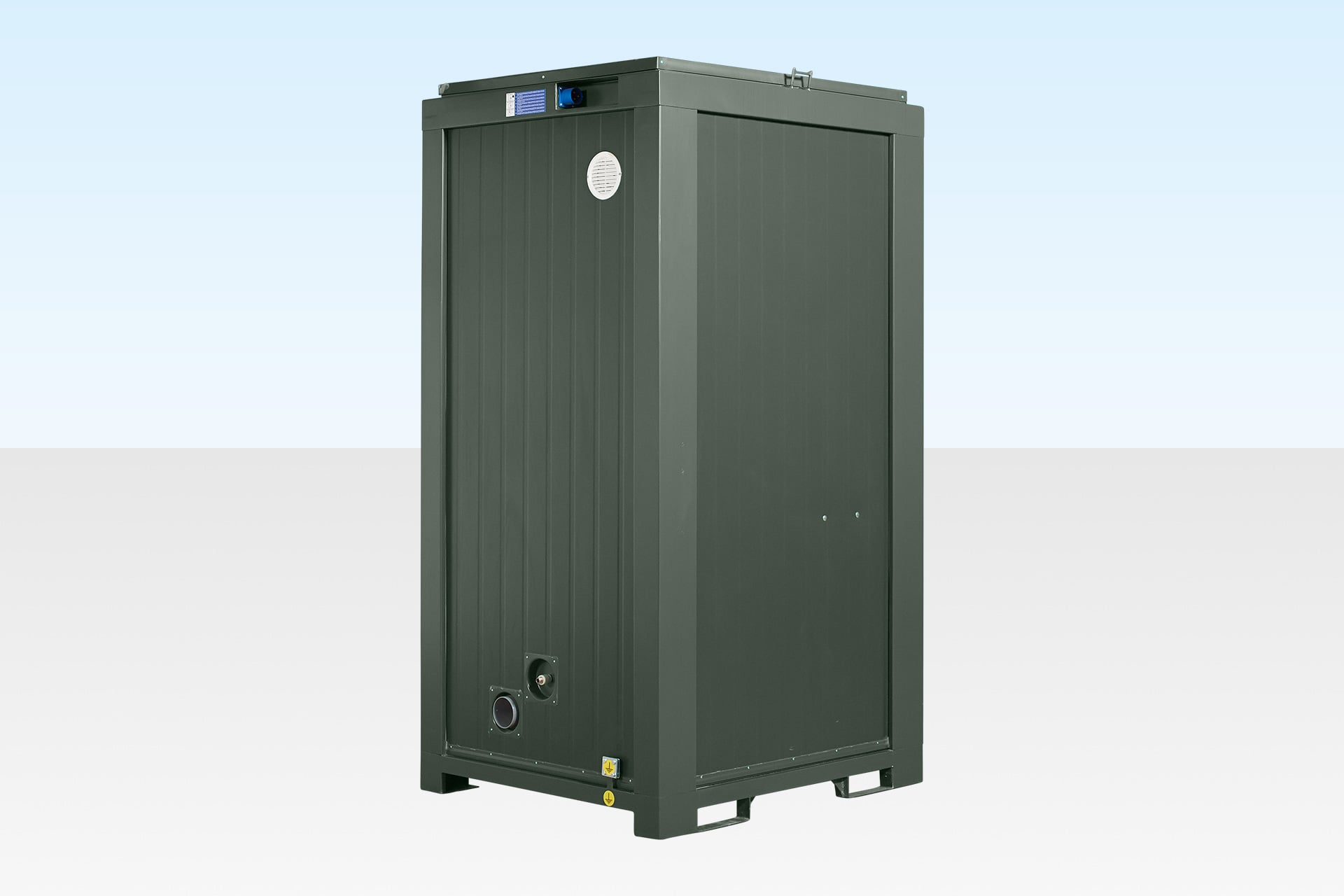 Single Mains Toilet 1.2m x 1.4m (RAL 6007) - Image 3