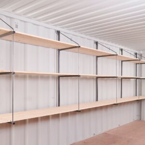 Container Shelving (Fastfit Brackets) 20ft Single Side