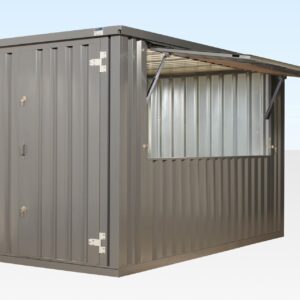 3m XL Flat Pack Kiosk (RAL7015) – Grey