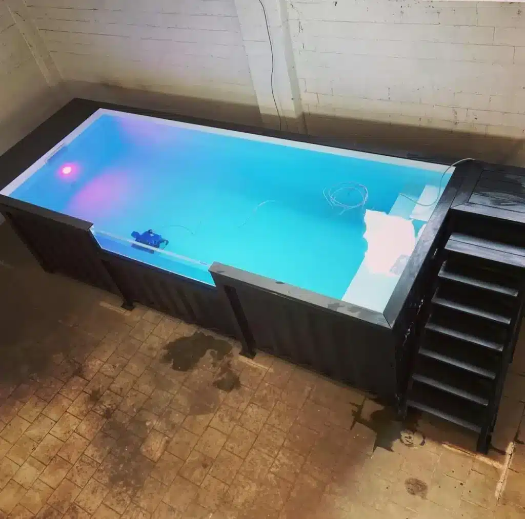 20ft Container Swimming Pool – Steel Container Pool with Filtration System - Image 2