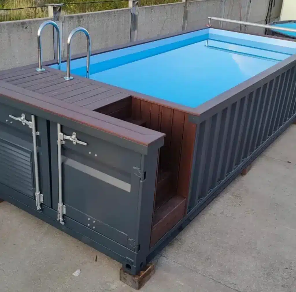 20ft Container Swimming Pool – Steel Container Pool with Filtration System - Image 8