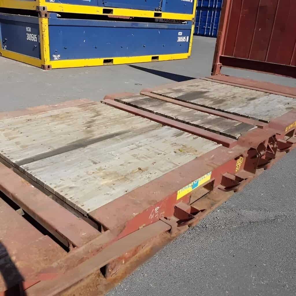20Ft X 8Ft Used Flat Rack Shipping Containers - Image 5