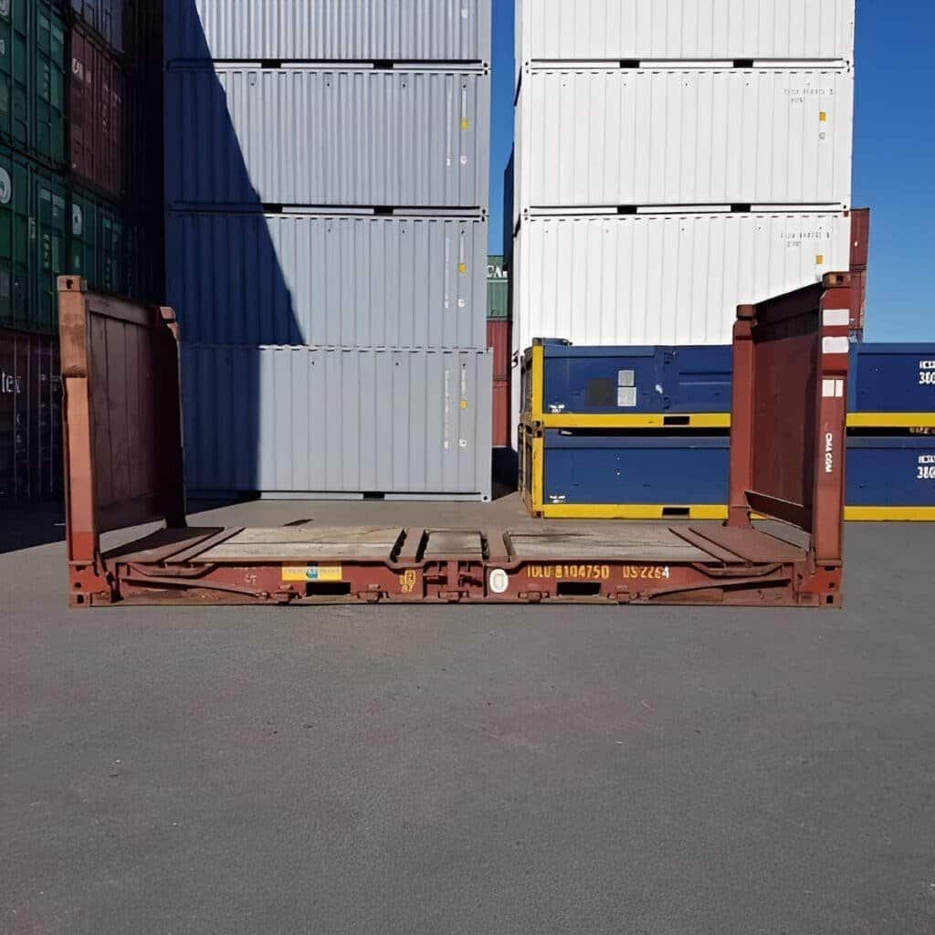 20Ft X 8Ft Used Flat Rack Shipping Containers - Image 6