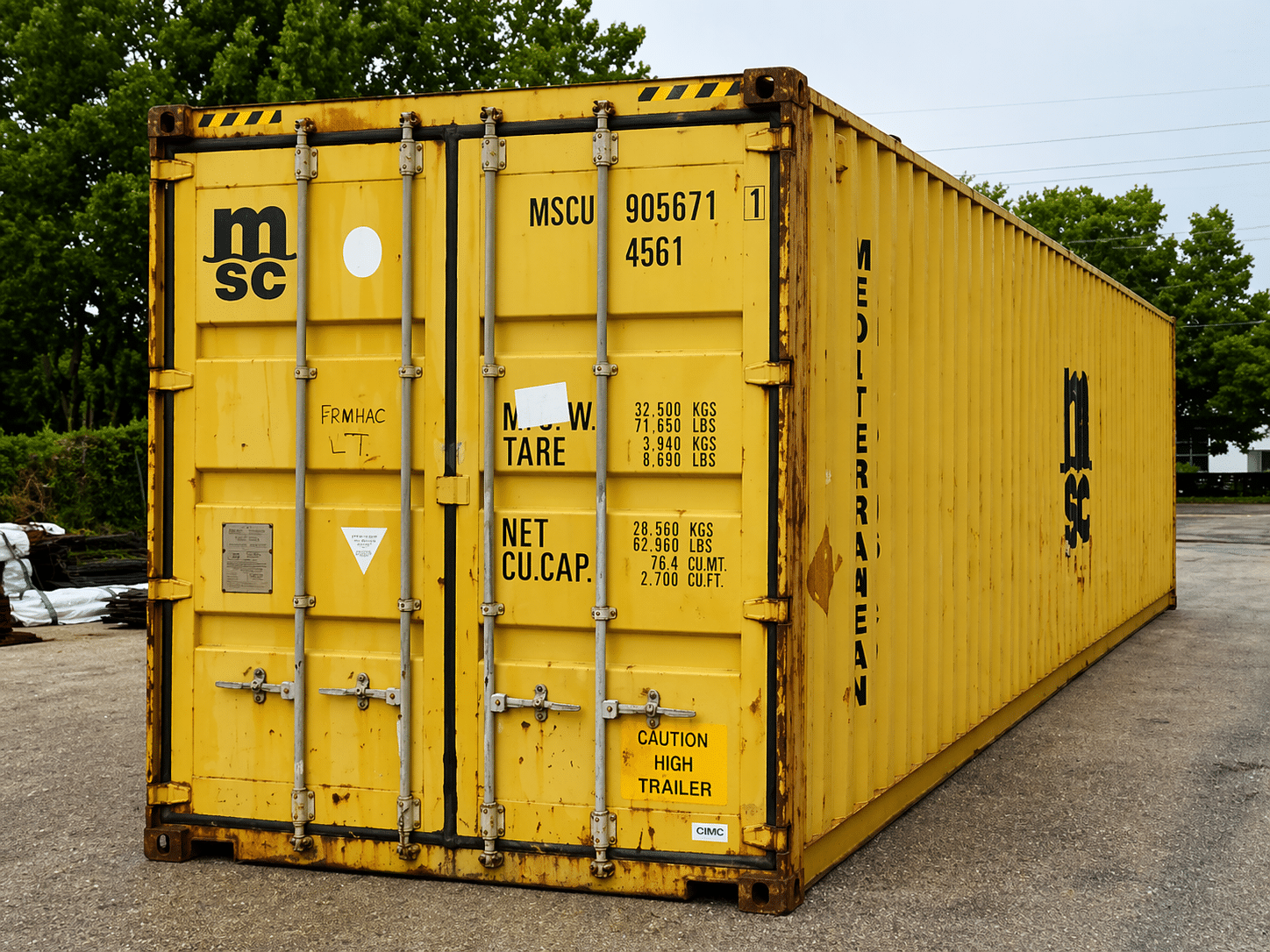 40ft HC Used Wind and Watertight Shipping Container